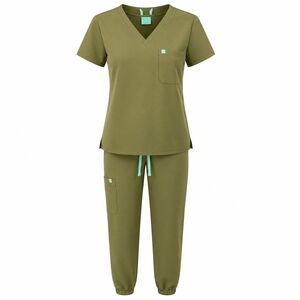 Garde-Malade Gabrielle RE-GARDE One-pocket Scrub Top and Jogger Scrub Pants Set